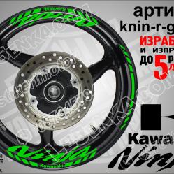 Kawasaki Ninja Green надписи и кантове за джанти