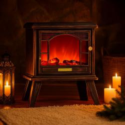 Ретро камина с ефект на пламък  уют и атмосфера навсякъде