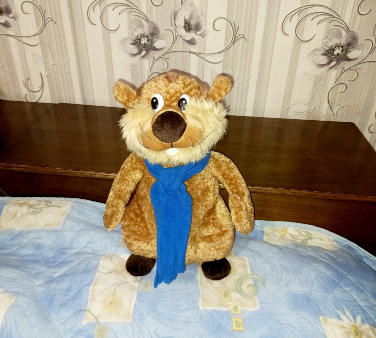 Плюшена играчка Бобър