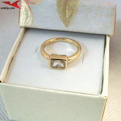 Пръстен с 14К златно покритие и с цирконий