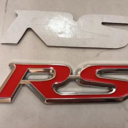 Емблема RS, надпис RS, лепенка за кола RS, алуминиева лепенка RS