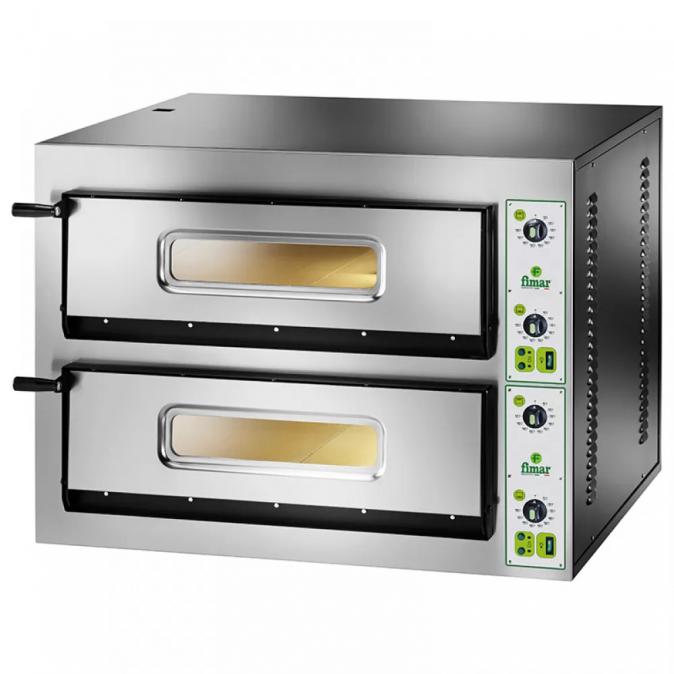Двуетажна фурна за пица 72x72 см 12 kW