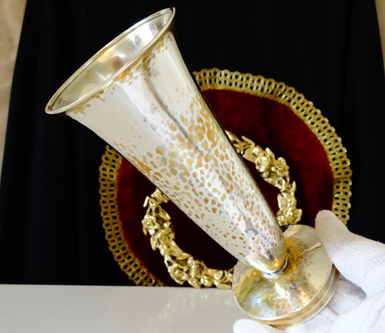 Сребърна чаша, сребро 800, печат, тегло 102 гр.