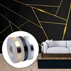 Самозалепваща декоративна лента  водоустойчива, комплект 3 цвята - зл