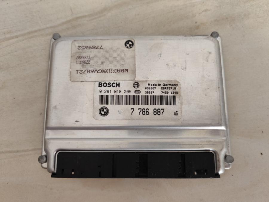 Компютър двигател 0281010205 7786887 за BMW 320d e46 2.0d 136 к. с.