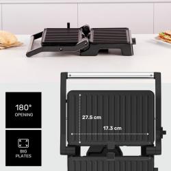 Контактен грил Taurus Grill&co, 1500w, с плаващ капак и регулируем тер