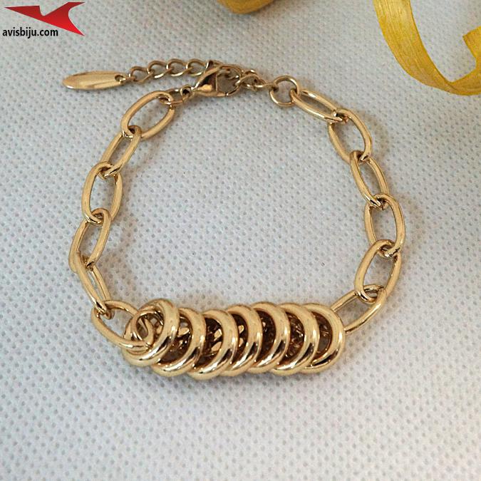 Гривна с 14К златно покритие