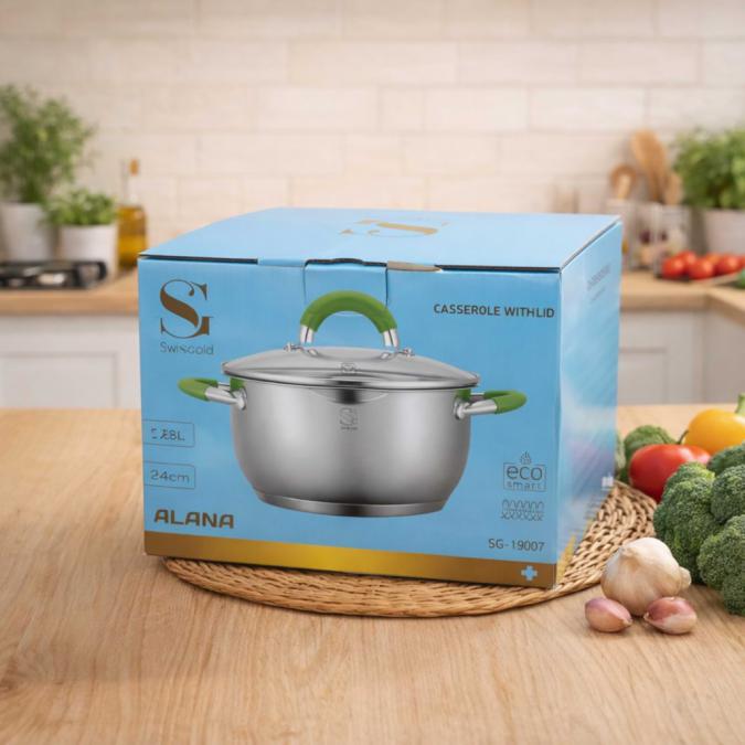 Swisgold Alana Sg-19007  Касерола с капак, която ще промени начина ви