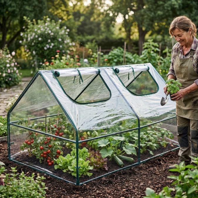 Компактна градинска оранжерия - стабилен микроклимат за вашите растени