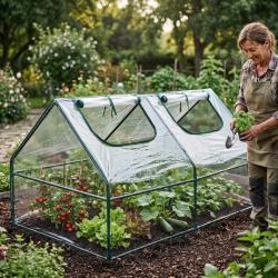 Компактна градинска оранжерия - стабилен микроклимат за вашите растени