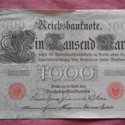 1000 марки 1910 г.  Германия