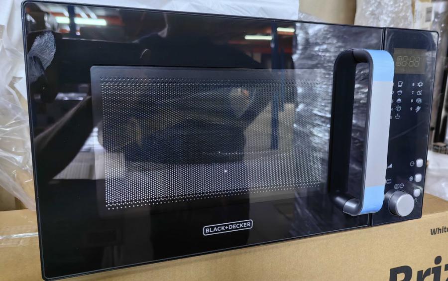 Микровълнова с грил Black Decker  23l, 900w, 9 автоматични програми,