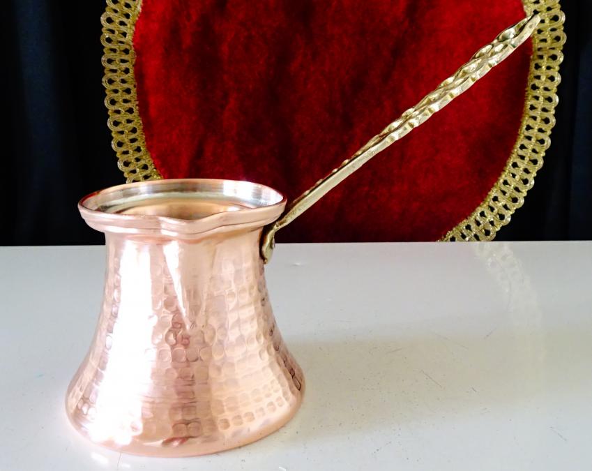 Медно джезве 250 мл., чиста червена мед.