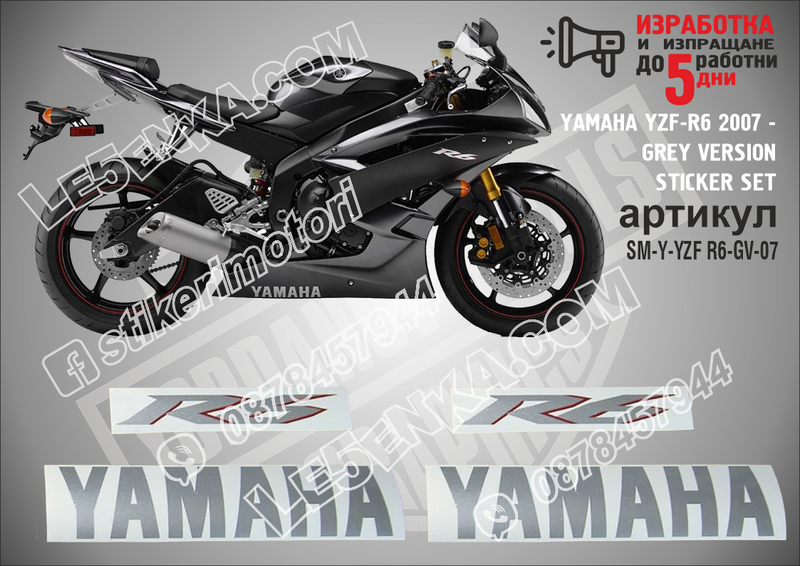 Yamaha Yzf-r6 - 2007 Grey Version