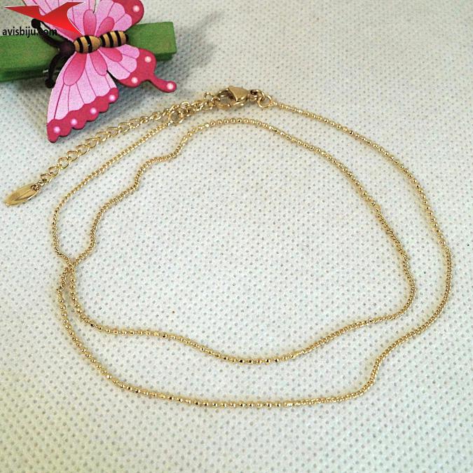 Синджир с 14К златно покритие