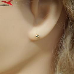 Обеци с 14К златно покритие