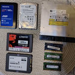 Лот за лаптопи Ram, Ssd, Hdd, DVD