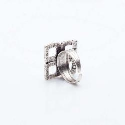 Посребрен пръстен КН - 0303004033