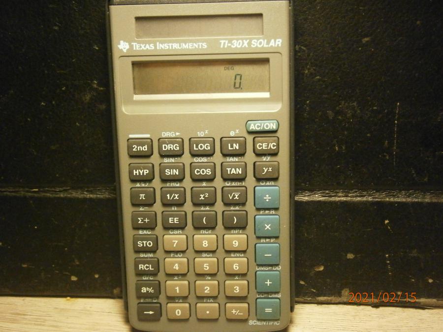 Texas Instruments Ti-30x Solar Scientific