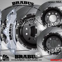 Brabus Carbon Ceramic надписи за капаци на спирачни апарати