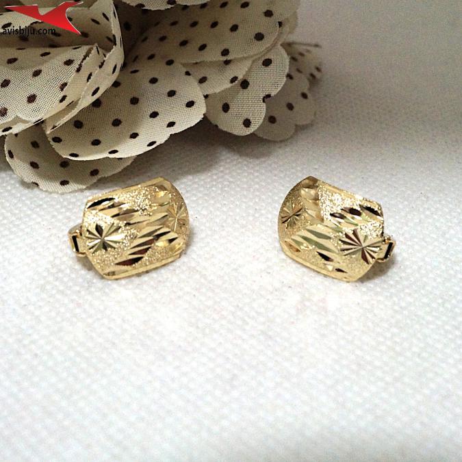 Обеци с 14К златно покритие