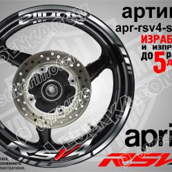Aprilia Rsv4 Silver надписи и кантове за джанти