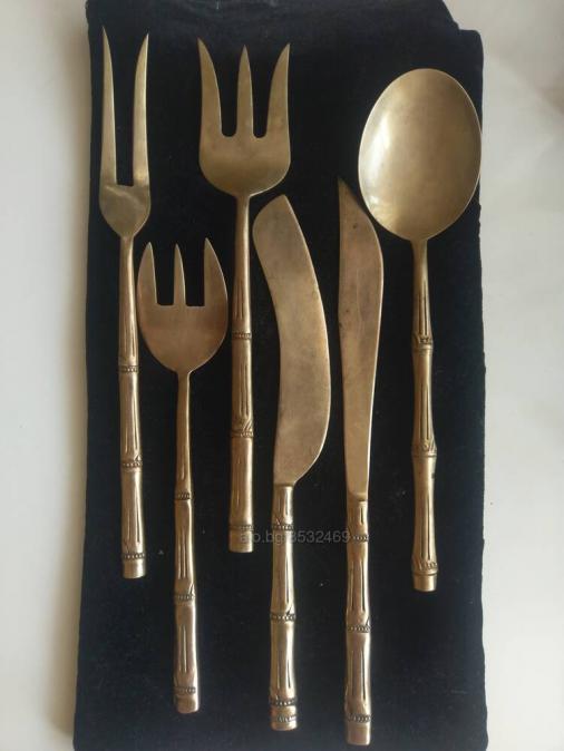 Лъжица, вилица, нож, комплект 1970 г.