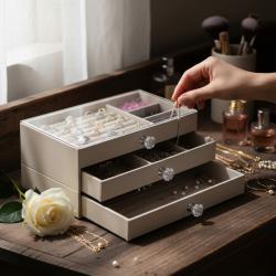 Органайзер за бижута с три чекмеджета Multi functional Jewelry Stora