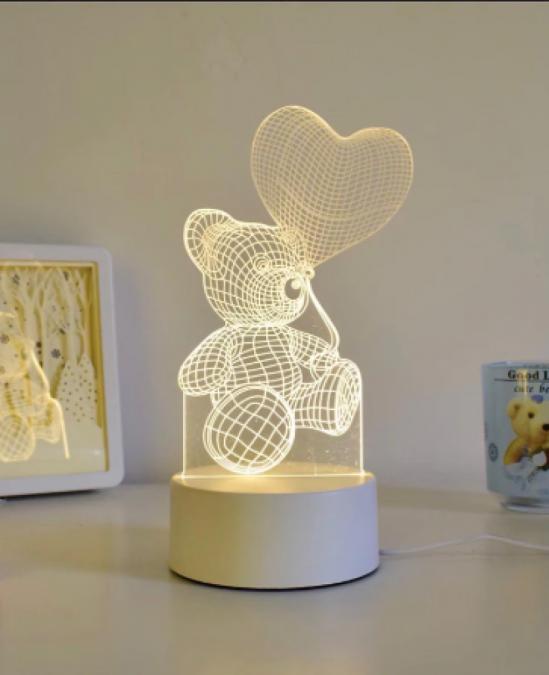 Холограмна 3D LED нощна лампа, 4W