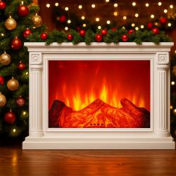 LED камина с ефект на тлеещи въглени  безопасна и стилна атмосфера у