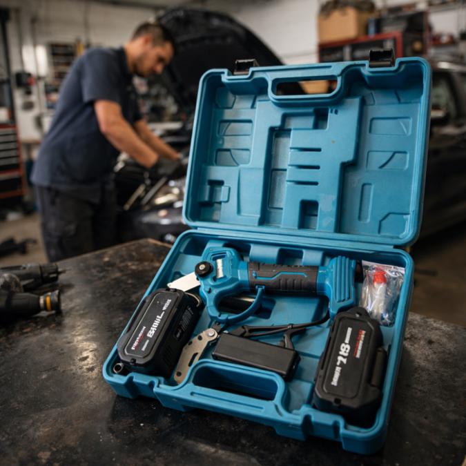 Комплект акумулаторна ножица 3 и резервен нож 36V 8A