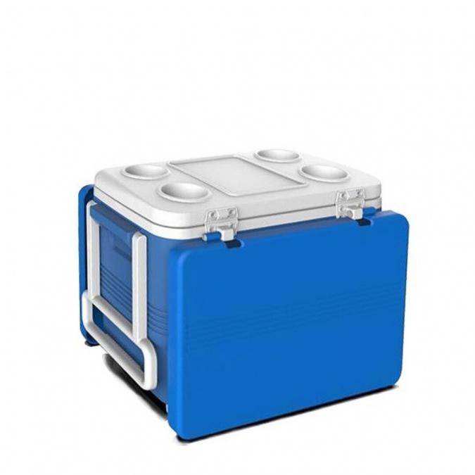 Хладилна кутия Atlantic 45l, пасивна, с табла с колела