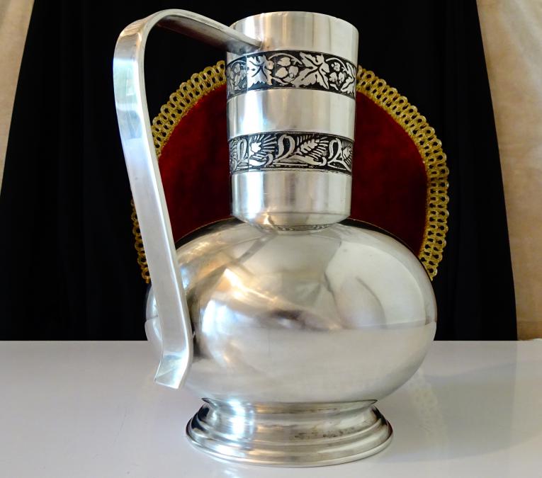 Кана от калай, калаена кана, хмел, житен клас, 1.5 литра.