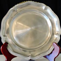 Калаена чиния за гравиране, калаена сватба.