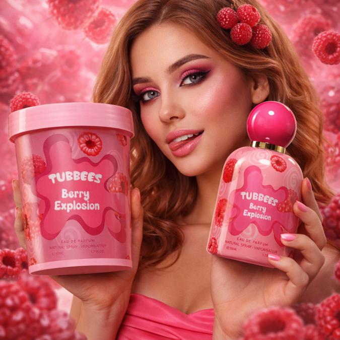 Детски парфюм с плодов аромат с малина, ягода и роза Tubbees Berry Exp