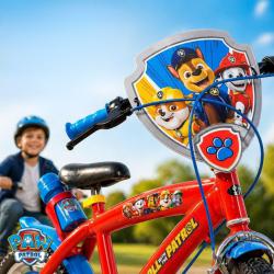 Детски велосипед Paw Patrol 16  със спомагателни колела, спирачки и
