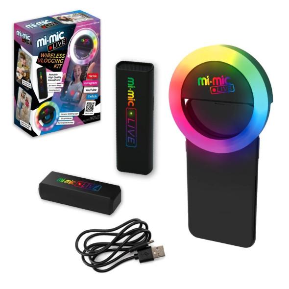 Безжичен микрофон Mi-mic Live  30 RGВ LЕD светлини