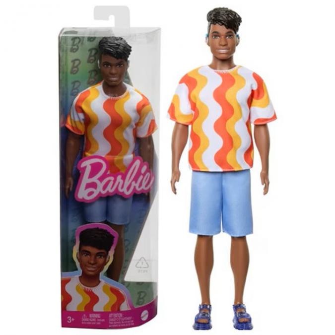 Оригинална мъжка кукла Barbie Fashionistas - Кен Тъмнокож  220