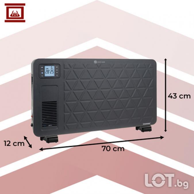 Електрически конвектор 2300 W с Wifi управление, LCD дисплей, дистанци