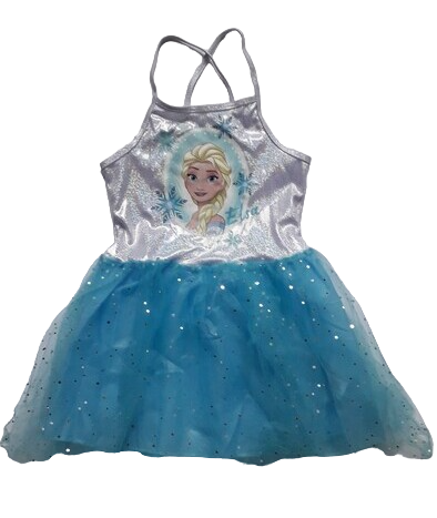 Детска рокля с презрамки и тюл Disney Frozen