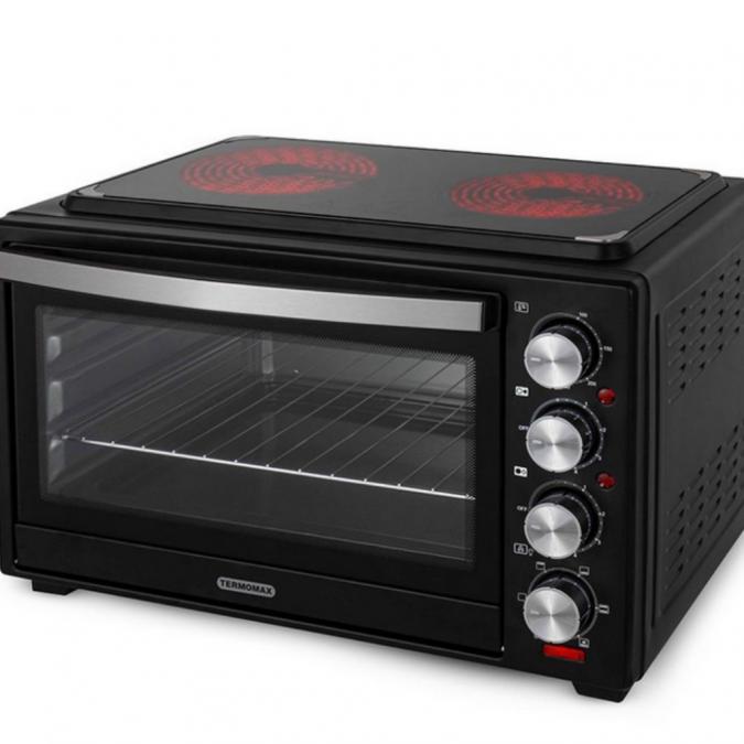 Компактна печка Termomax  фурна  два керамични котлона в едно
