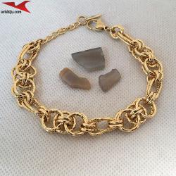 Гривна с 14К златно покритие