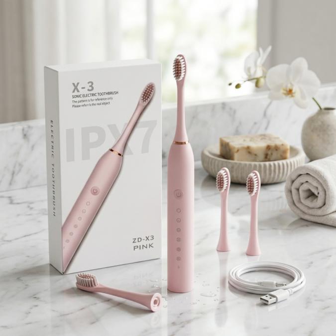 Ултразвукова електрическа четка за зъби X3, 6 режима на почистване, Sm