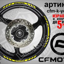 CF Moto Yellow кантове за джанти