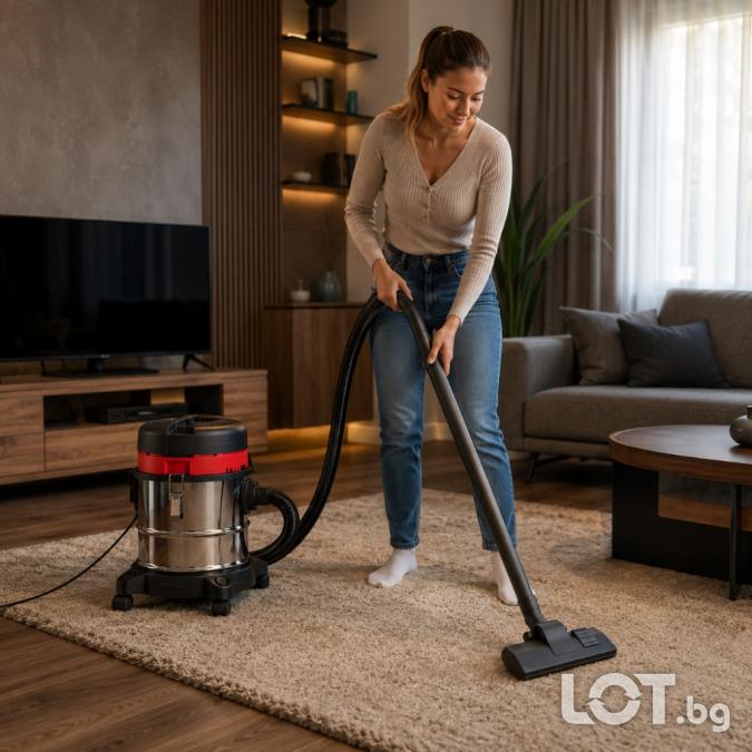 Прахосмукачка Kraftroyal 601-b20 за сухо и мокро почистване - 1200w, 2