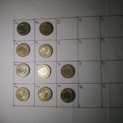 10 броя монети по 10 стотинки от 1913 г.