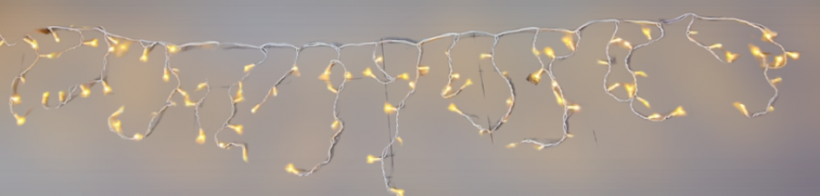 Коледна LED светлинна завеса, 100% водо и влаго защитена, Дължина 3ме