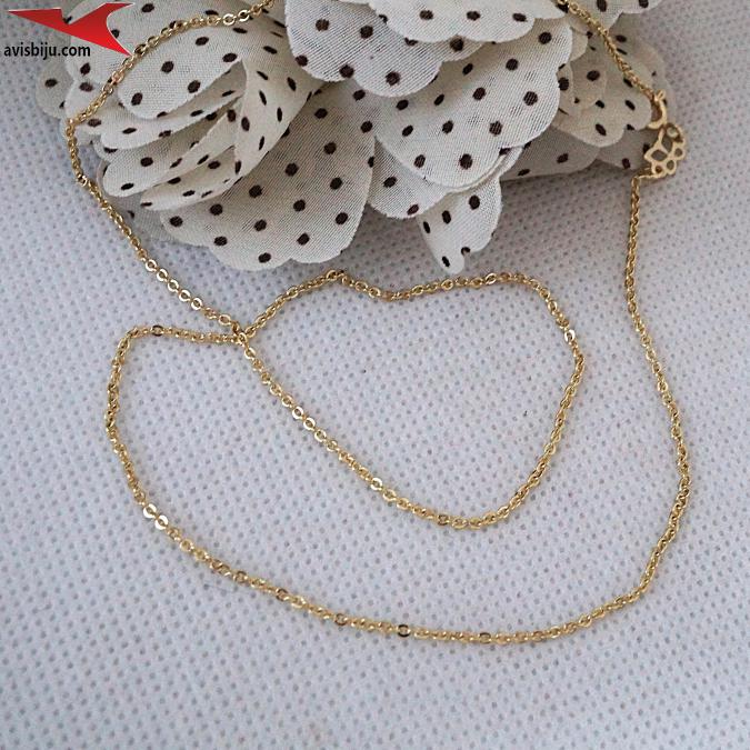 Синджир с 14К златно покритие