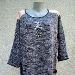 4XL Нова блуза Laura Torelli с камъни