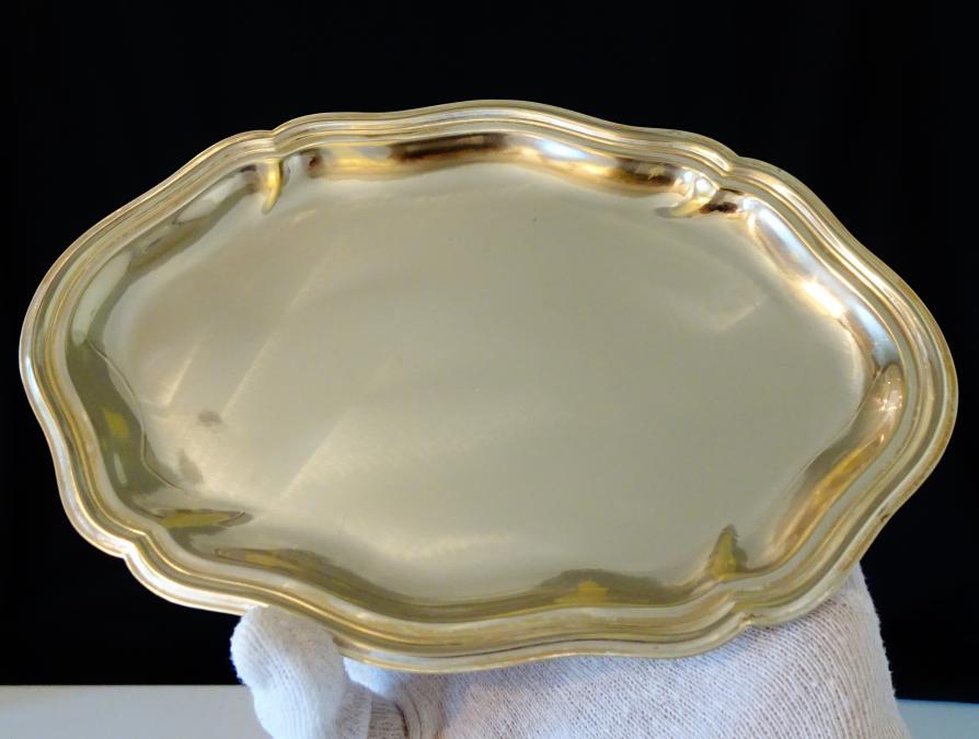 Посребрен поднос, плато Art Deco.